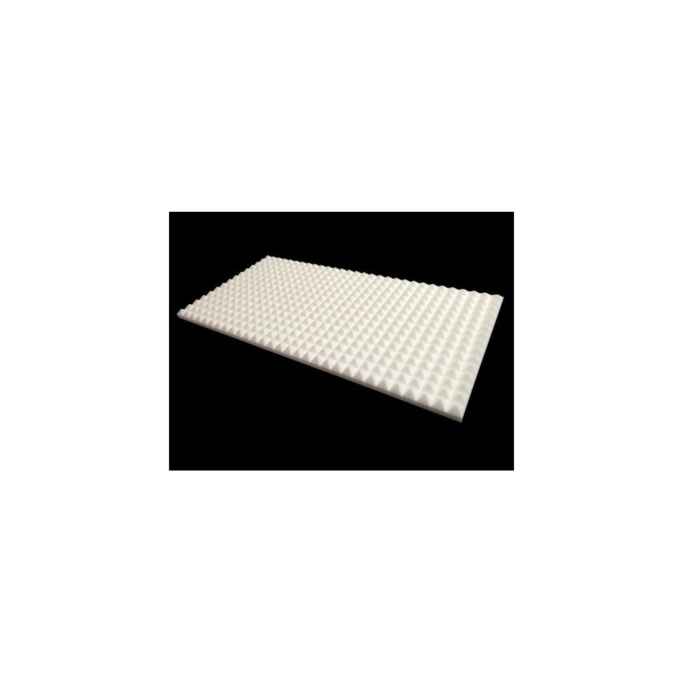 Advanced Acoustics Mel-Acoustic Pyramid 40Mm White Melamine Acoustic Foam Panel 600X1200 5060345302455