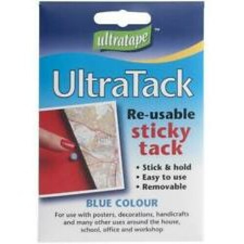 Blue Sticky Tack Re-Usable Adhesive Putty (Blue Blu Tac) - UltraTape