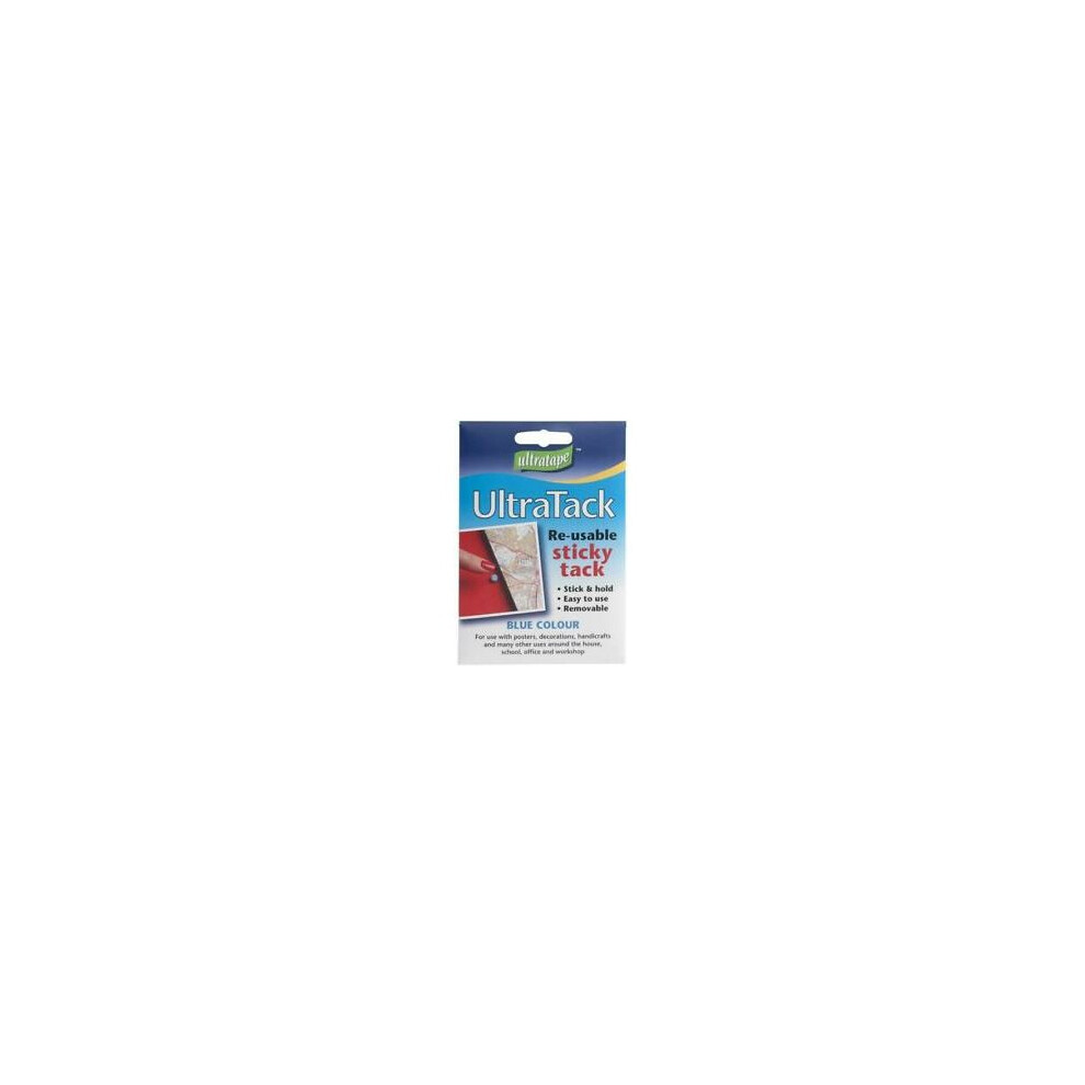Blue Sticky Tack Re-Usable Adhesive Putty (Blue Blu Tac) - Ultratape 5027785816317