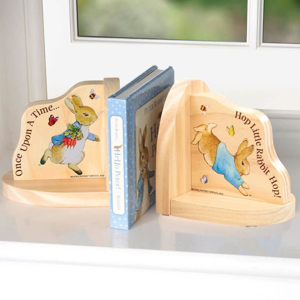 Beatrix Potter Peter Rabbit Wooden Bookends