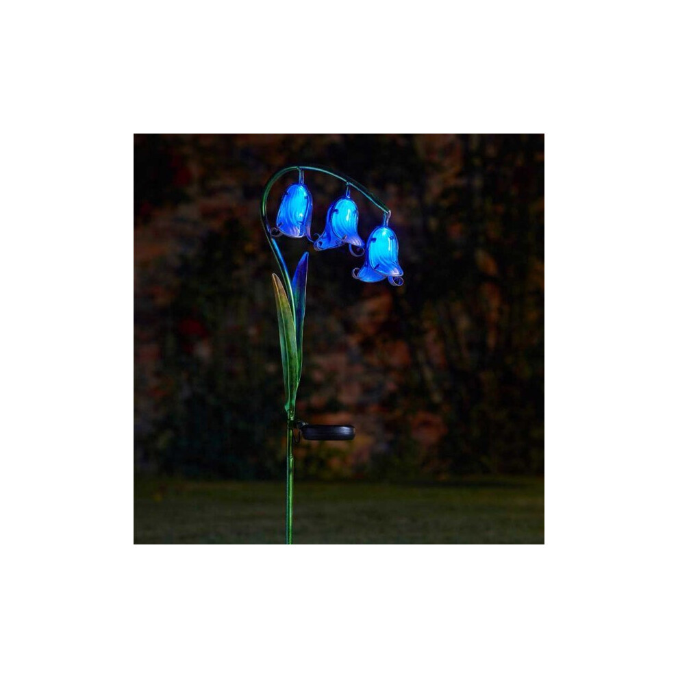 Bluebell Stake Lights Garden Ornament Decoration Flower Bluebells