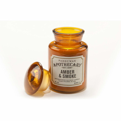 Paddywax Apothecary Jar - Amber & Smoke
