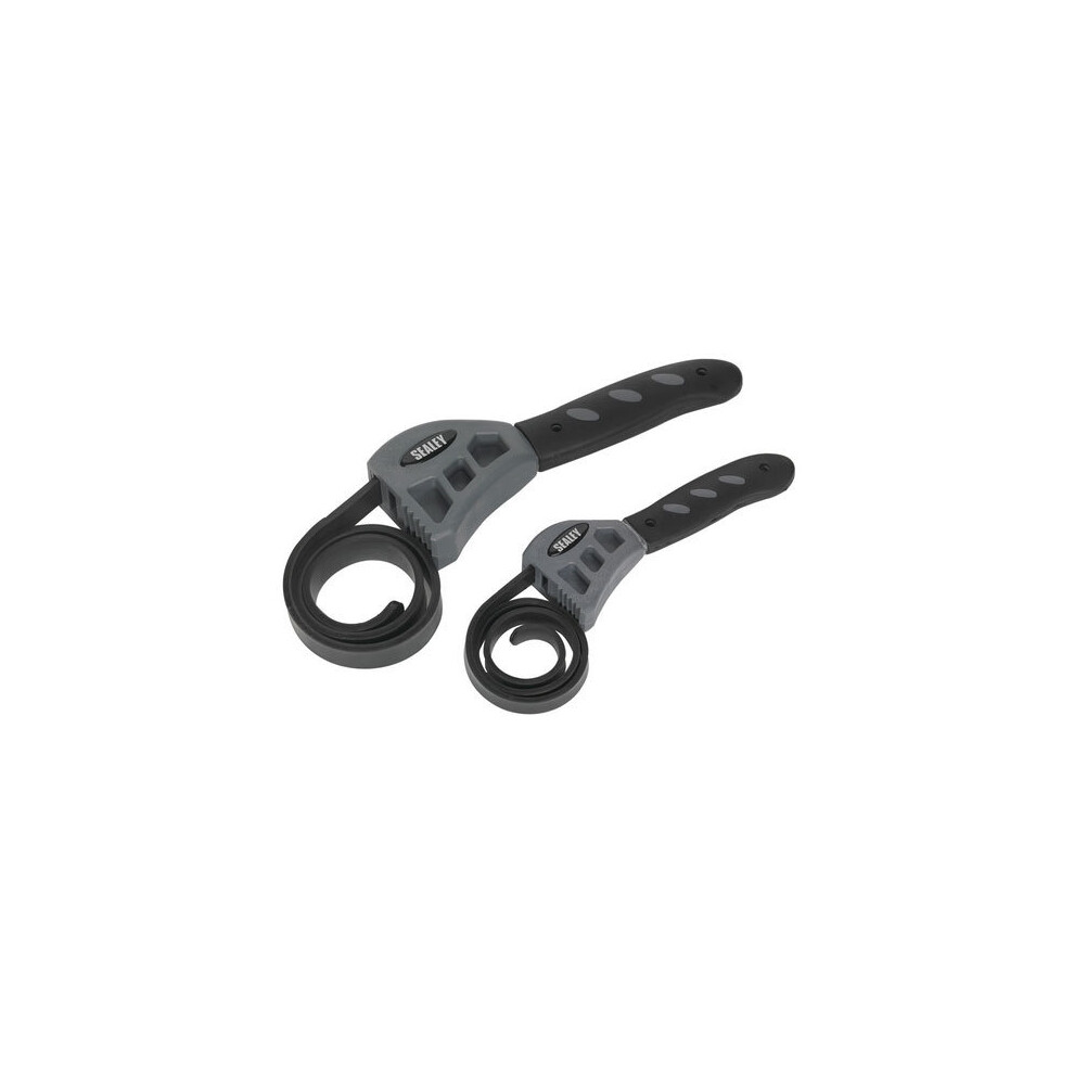 Sealey AK6408 2pc Strap Wrench Set