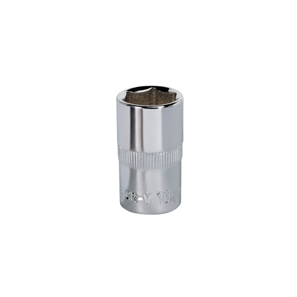 Sealey Sp1216 16Mm 1/2"Sq Drive Fully Polished Walldrive Socket Size 1