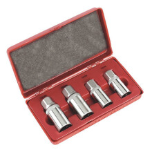 Sealey AK723 4pc 1/2"Sq Drive Stud Extractor Set - Metric