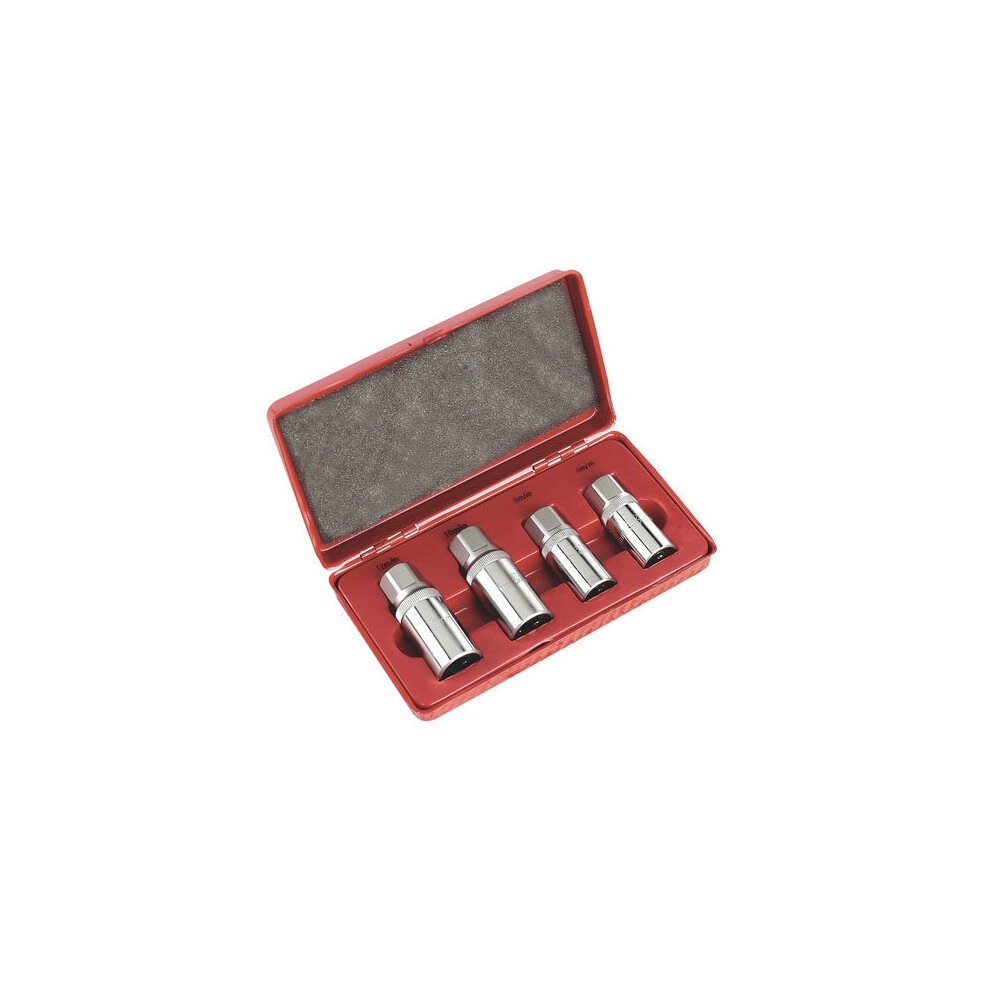 Sealey AK723 4pc 1/2"Sq Drive Stud Extractor Set - Metric