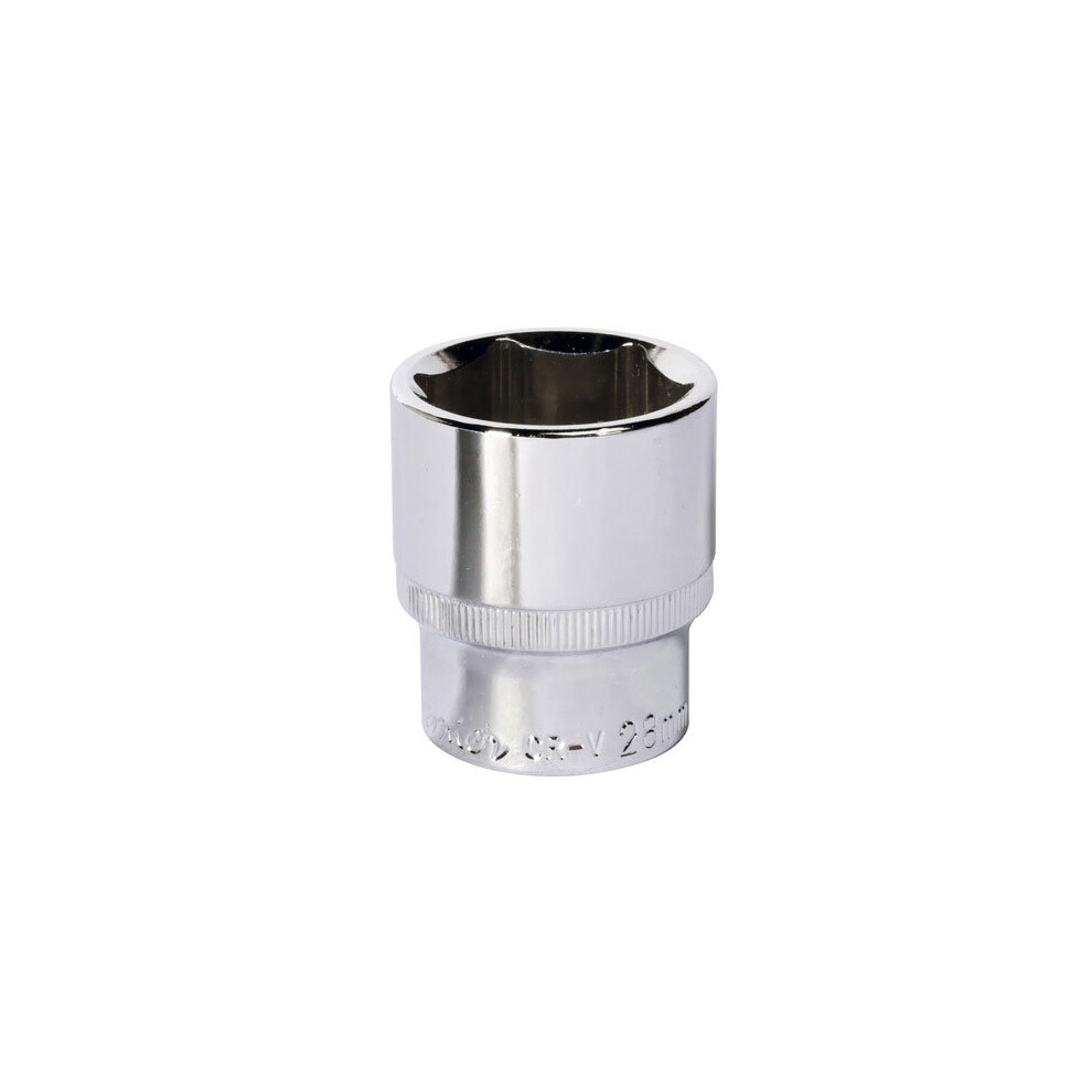 Sealey SP1228 28mm 1/2"Sq Drive Fully Polished WallDrive Socket