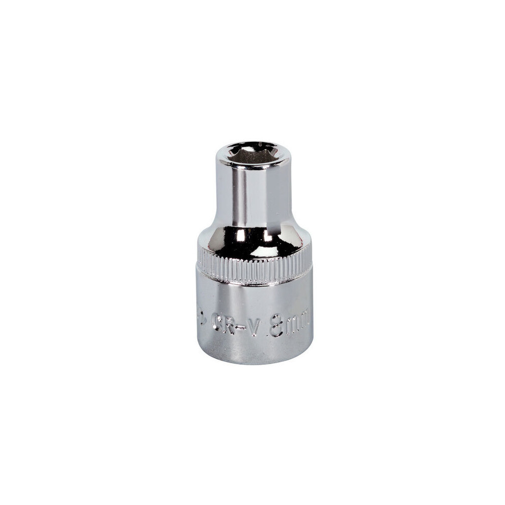 Sealey Sp1208 8Mm 1/2"Sq Drive Fully Polished Walldrive Socket Size 1