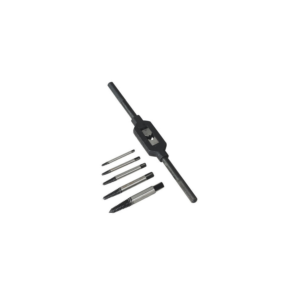 Sealey AK721 6pc Helix Type Screw Extractor Set with Tap Wrench