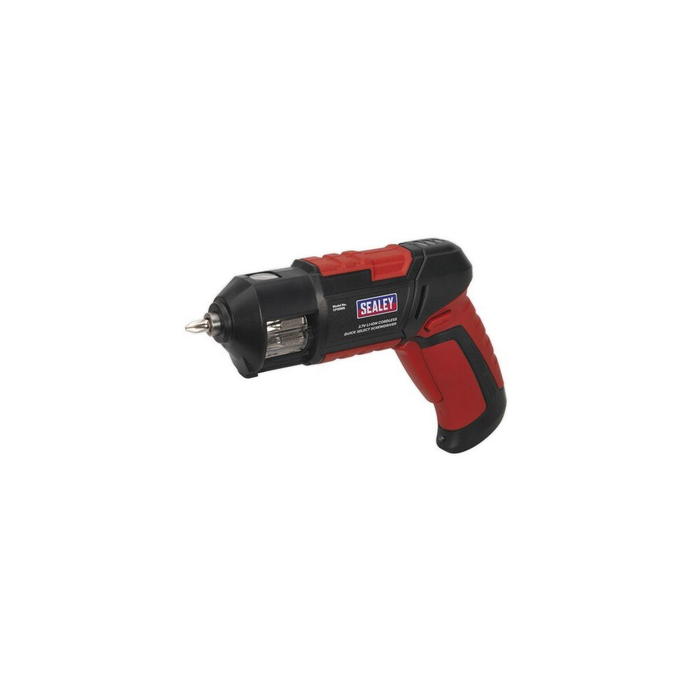 Sealey CP36MS Cordless Screwdriver Quick Select 14pc 3.7V Lithium-ion USB