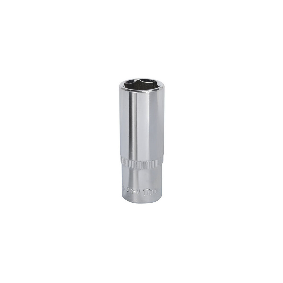 Sealey Sp3817d 17Mm Deep 3/8"Sq Drive Fully Polished Walldrive Socket