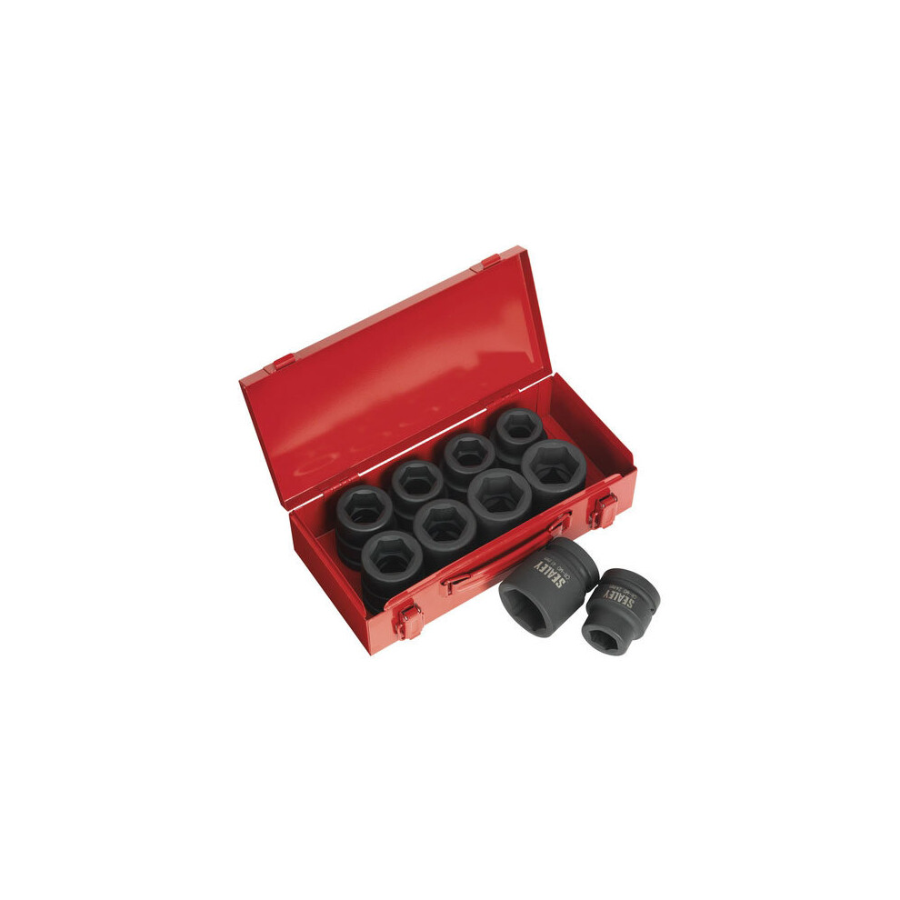 Sealey AK688 10pc 1"Sq Drive Impact Socket Set - Metric/Imperial