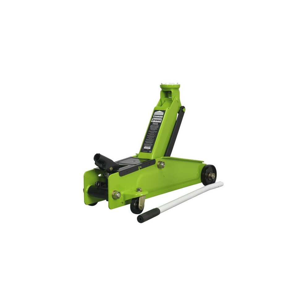Sealey 1153CXHV Trolley Jack 3tonne Long Chassis Heavy-Duty Hi-Vis
