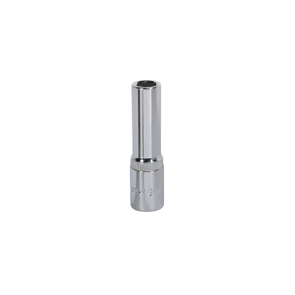 Sealey SP3809D 9mm Deep 3/8"Sq Drive Fully Polished WallDrive Socket