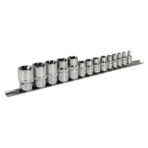 Sealey Sealey AK618 TRX Star Socket Set 14 Piece 1/4" 3/8" and 1/2" Square Drive E4-E24