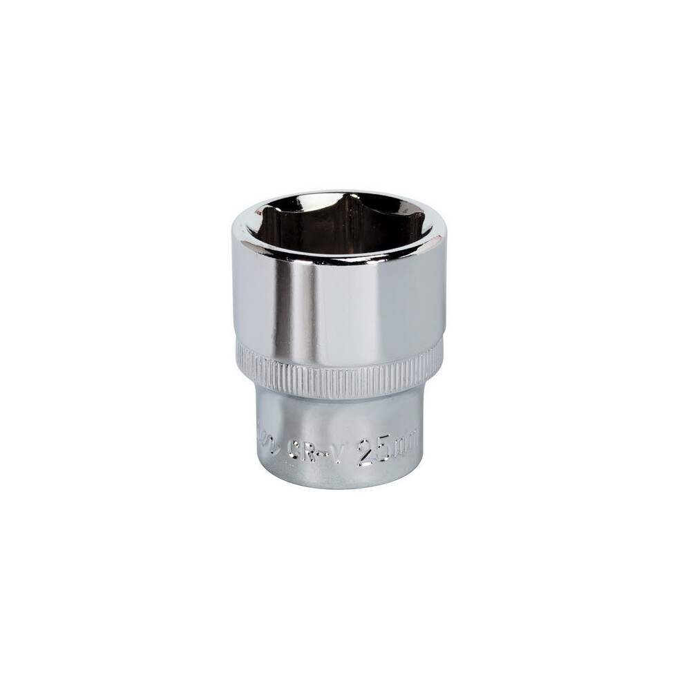 Sealey SP1225 25mm 1/2"Sq Drive Fully Polished WallDrive Socket