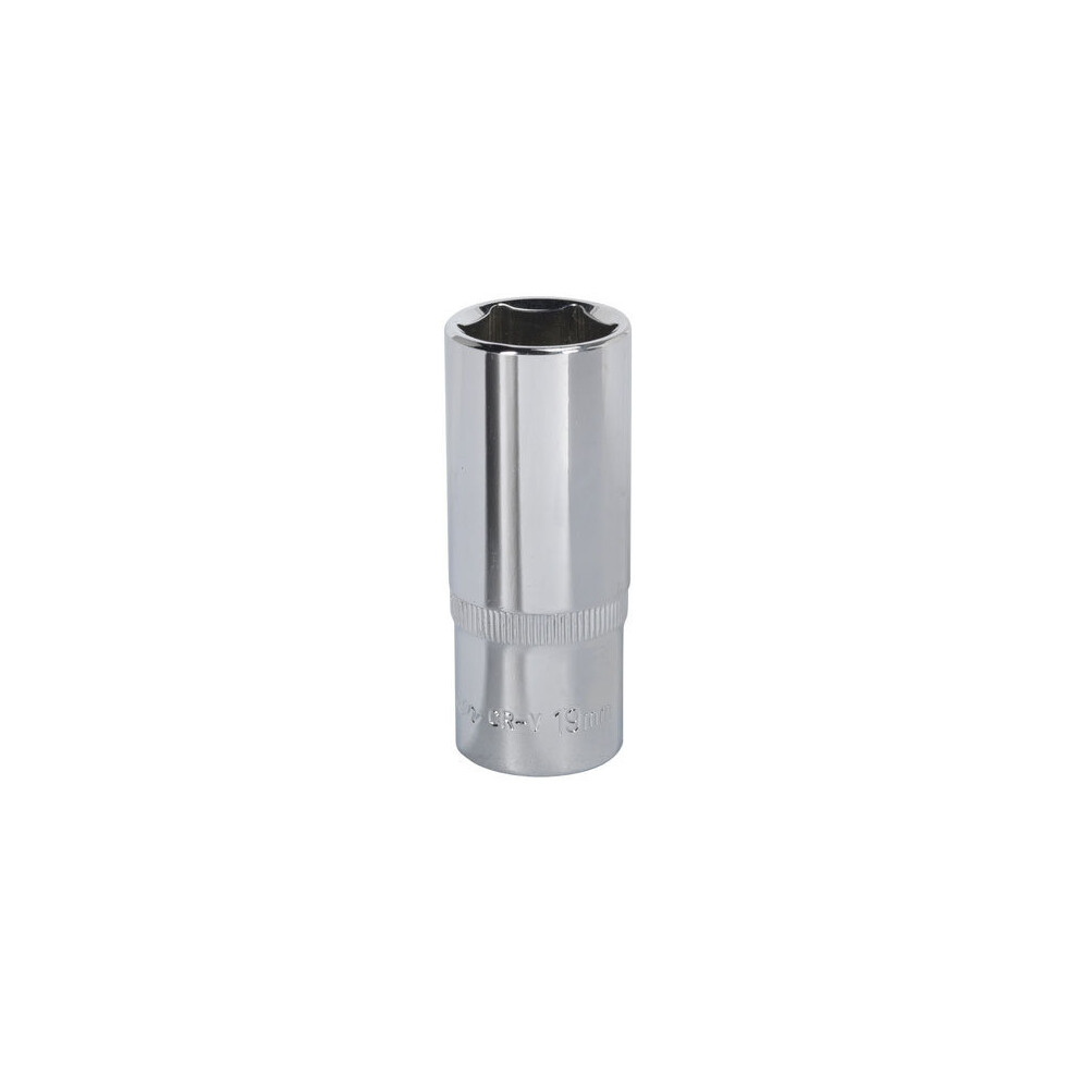 Sealey SP3819D 19mm Deep 3/8"Sq Drive Fully Polished WallDrive Socket