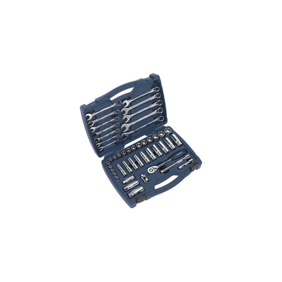 Sealey AK8996 Socket & Spanner Set 46pc 3/8"Sq Drive WallDriveÂ® Metric