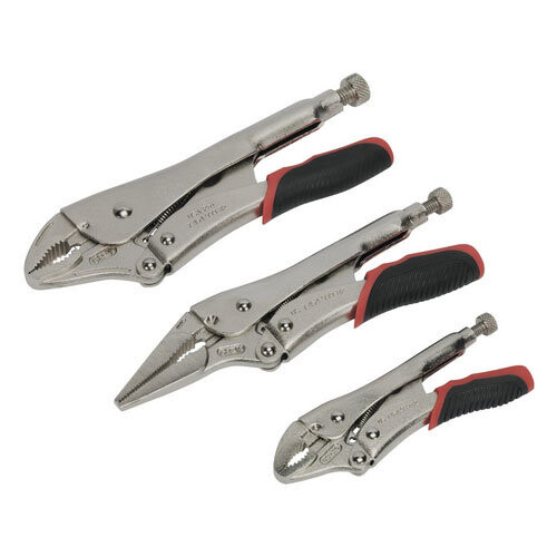 Sealey Sealey AK6863 3pc Quick Release Locking Pliers Set