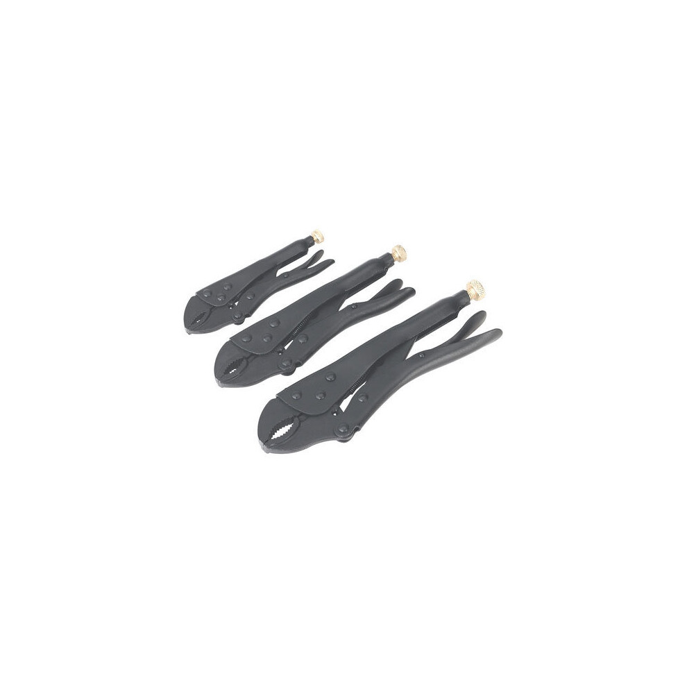 Sealey AK668 3pc Locking Pliers Set Rust Resistant