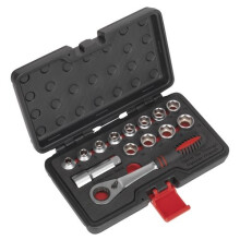 Sealey AK6926 Socket Set 14 Piece Go Through Low Profile Wall Drive Metric