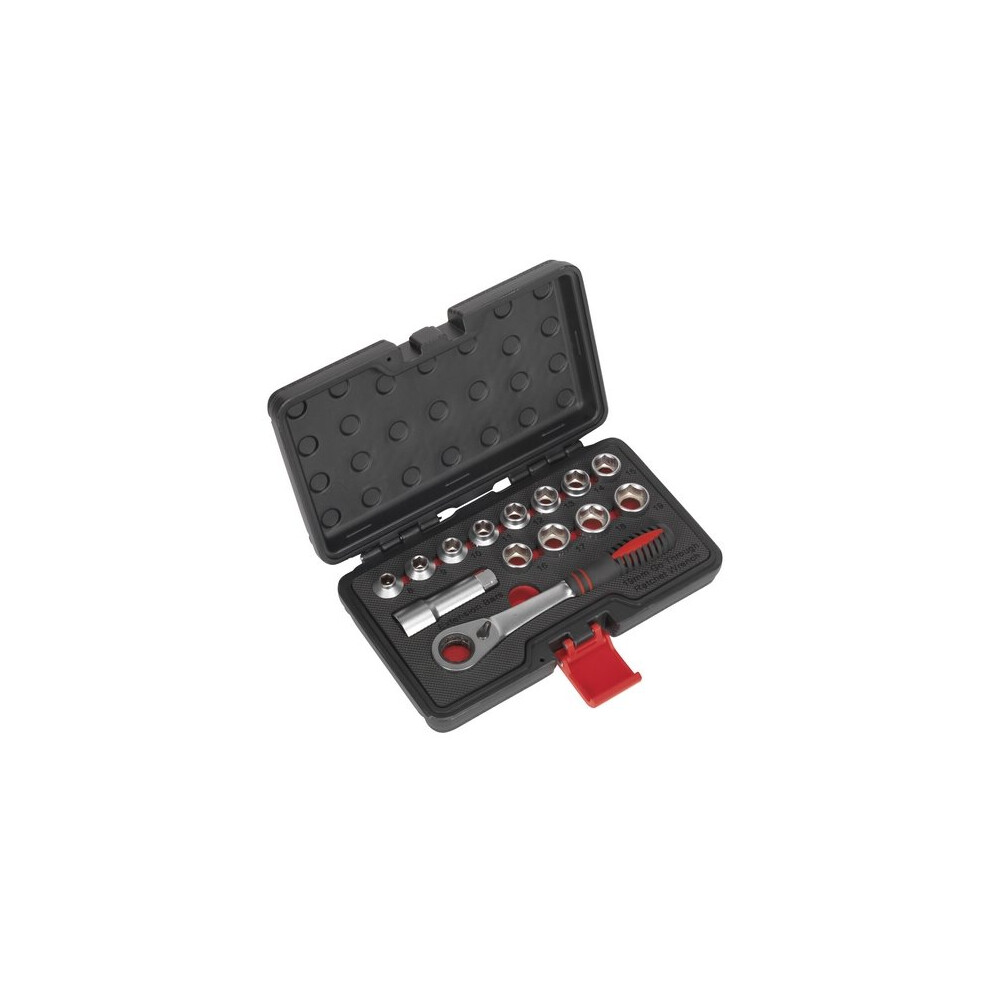 Sealey AK6926 Socket Set 14 Piece Go Through Low Profile Wall Drive Metric