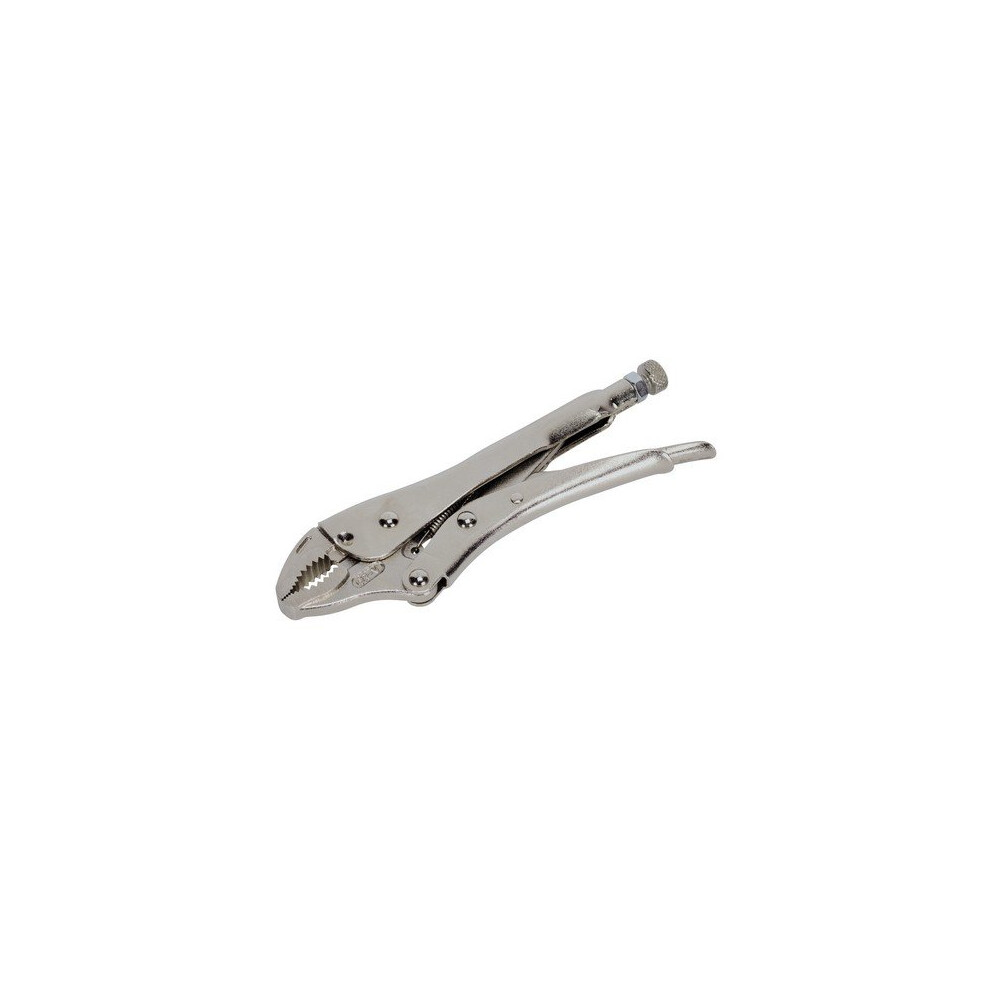 Sealey Ak6820 180Mm Locking Pliers Curved Jaws 0-35Mm Capacity
