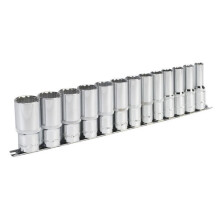 Sealey AK2675 13pc 1/2"Sq Drive 12pt Deep WallDrive Socket Set - Imperial