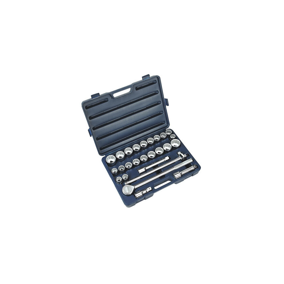 Sealey Ak2582 26Pc 3/4"Sq Drive Socket Set - 12Pt Walldrive - Duometric 5024209349949