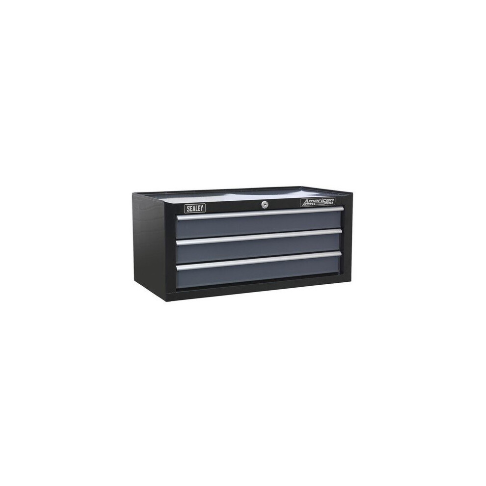 Sealey AP3503TB Mid-Box 3 Drawer with Ball Bearing Slides - Black/Grey