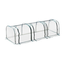 Outsunny Tunnel Greenhouse Steel Frame for Garden Backyard w/ Zipper Doors