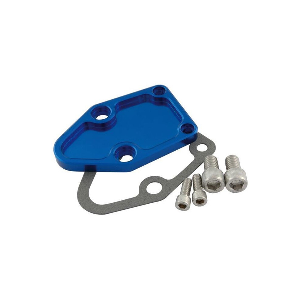Allstar Performance All40300 Fuel Pump Block Off Plate For Small Block Chevrolet - Blue 848238020960