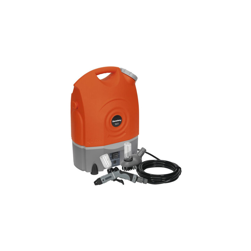 Sealey PW1712 Rechargeable 12 Volt Jet Pressure Washer 17 Litre With Accessories