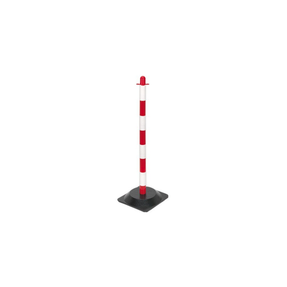 Sealey RWPB01 Red/White Post with Base