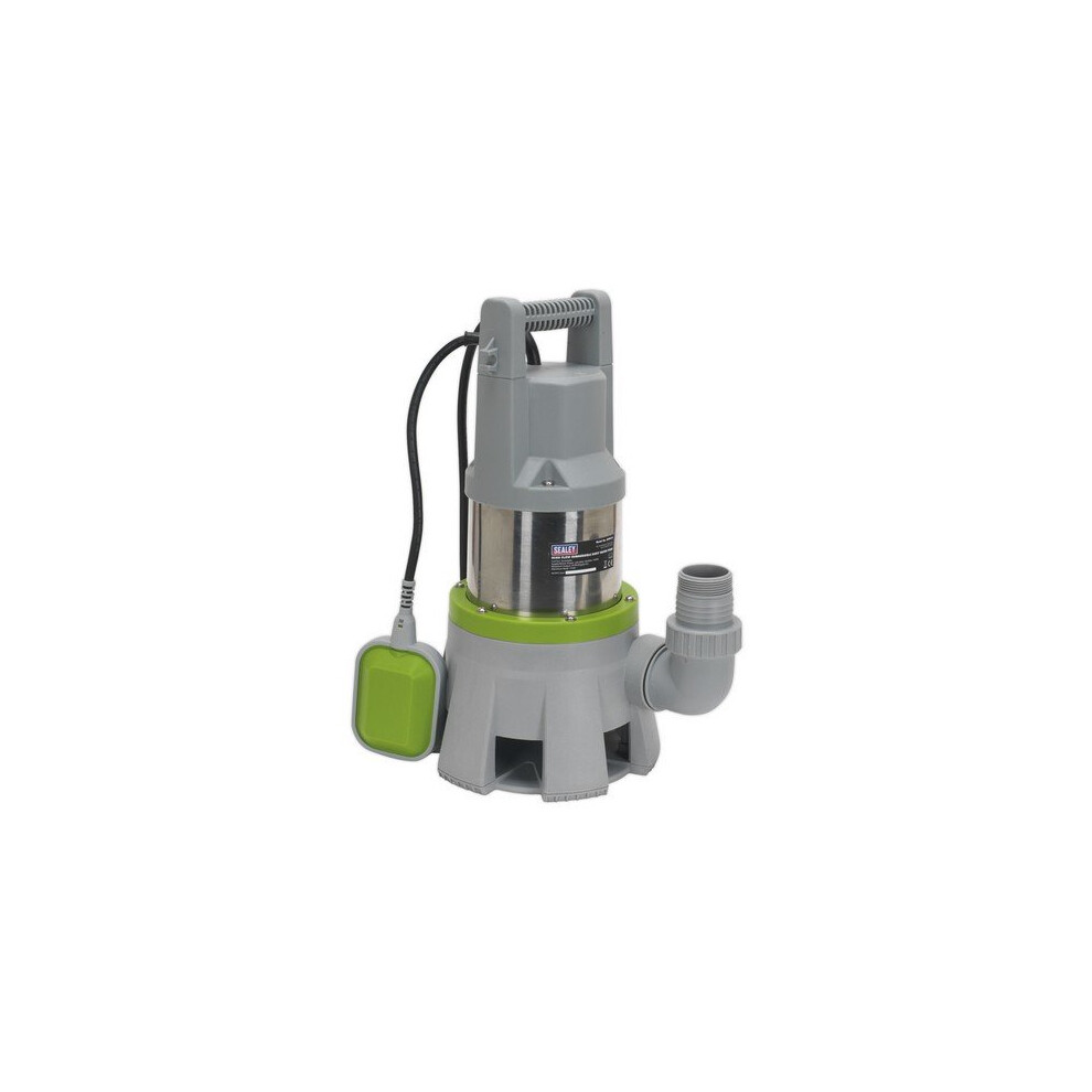 Sealey Wpd415 High Flow Submersible Stainless Dirty Water Pump Automatic 417 Litre/Min 230V