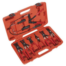 Sealey VS1662 9pc Hose Clip Removal Tool Set