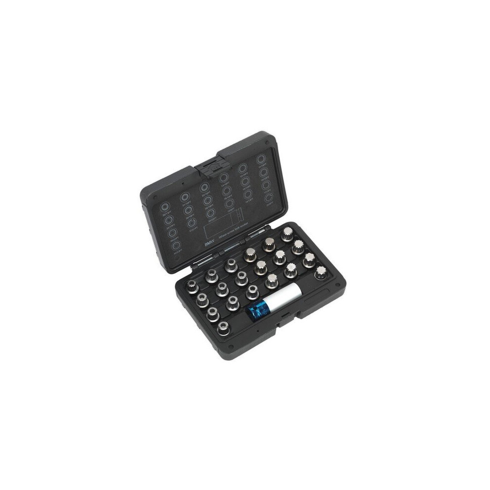 Sealey SX209 Locking Wheel Nut Key Set 21pc - BMW & Mini