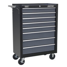 Sealey AP3508TB Rollcab 8 Drawer with Ball Bearing Slides - Black/Grey