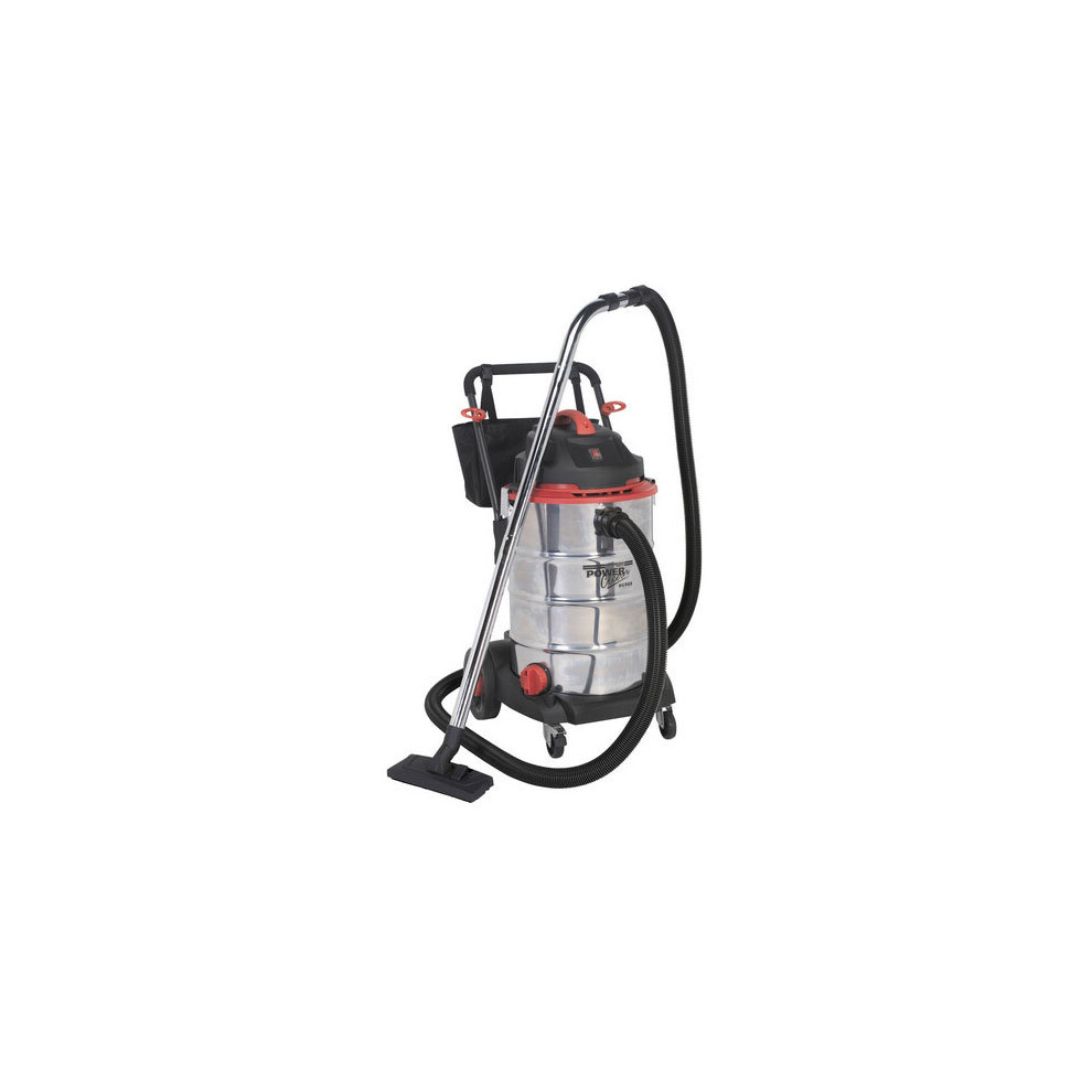 Sealey PC460 60ltr Wet & Dry Vacuum Cleaner 1600W Stainless Bin