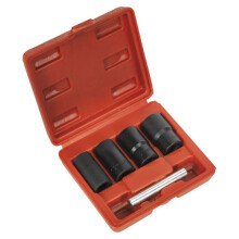 Sealey SX201 4pc 1/2"Sq Drive Locking Wheel Nut Removal Set 17, 19, 21, 22mm
