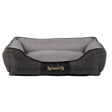 (S, Charcoal) Scruffs Windsor Box Pet Bed
