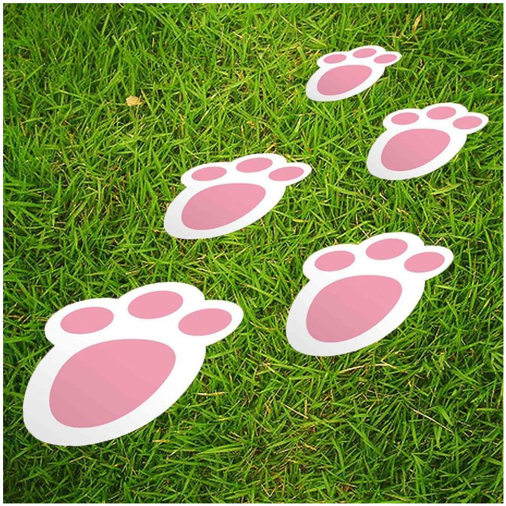 Easter Egg Hunt Accessories and Games - 15 Pk Bunny Footprints