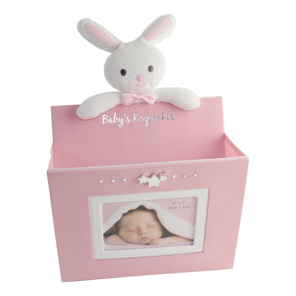 Wall Photo Frame with Pouch by Juliana "Baby's Keepsakes" - Pink