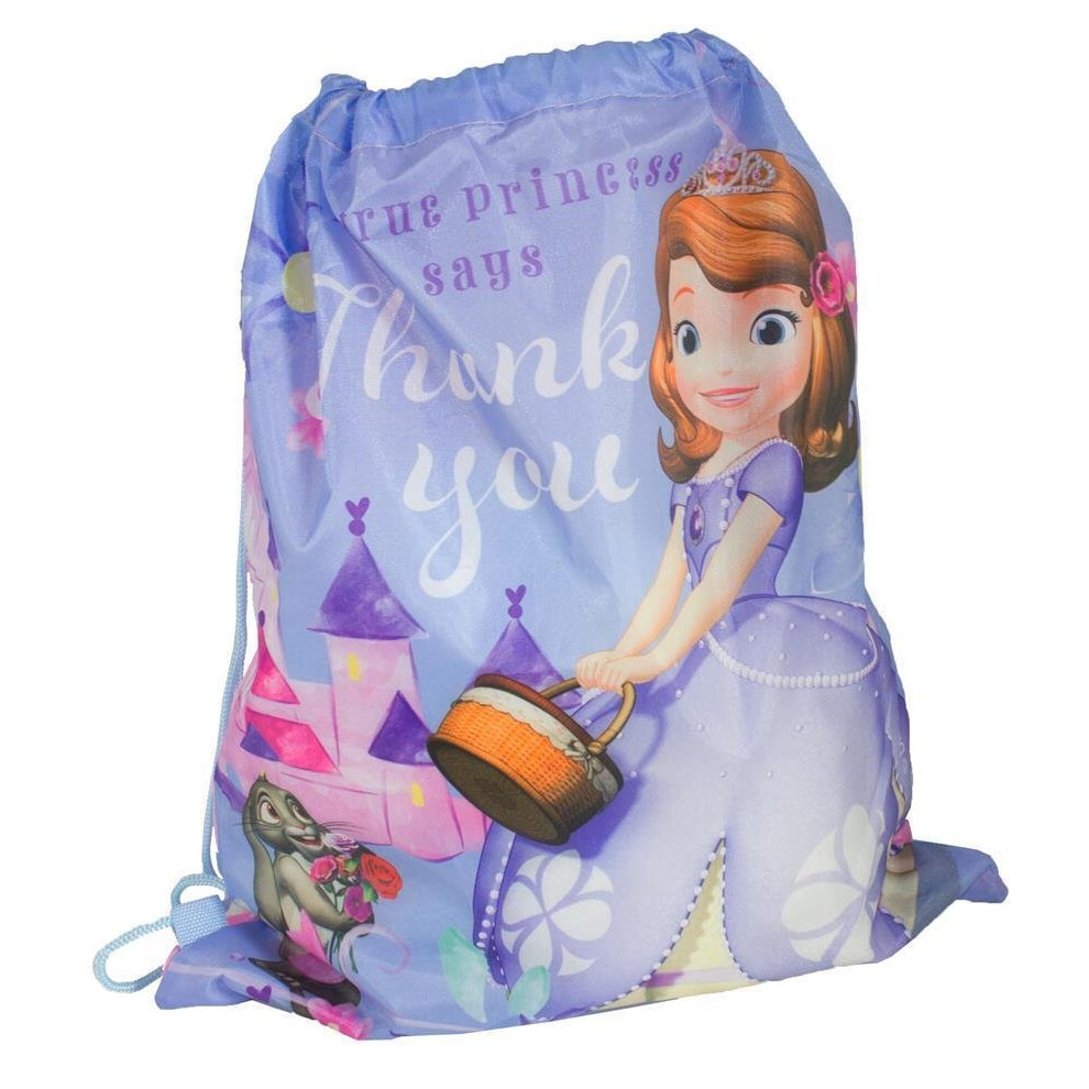 Disney / Character "Back to School" Drawstring PE / Swim Bag - Sofia the First