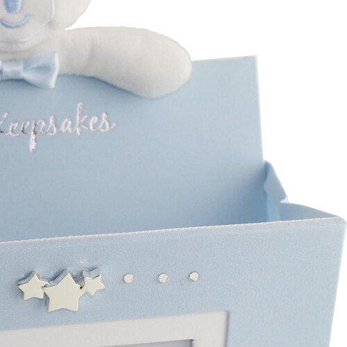 WIDDOP and Co. Wall Photo Frame with Pouch by Juliana "Baby's Keepsakes" - Blue 2