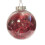 Christmas Decoration Luxury 80mm Red Lametta Filled Bauble 1