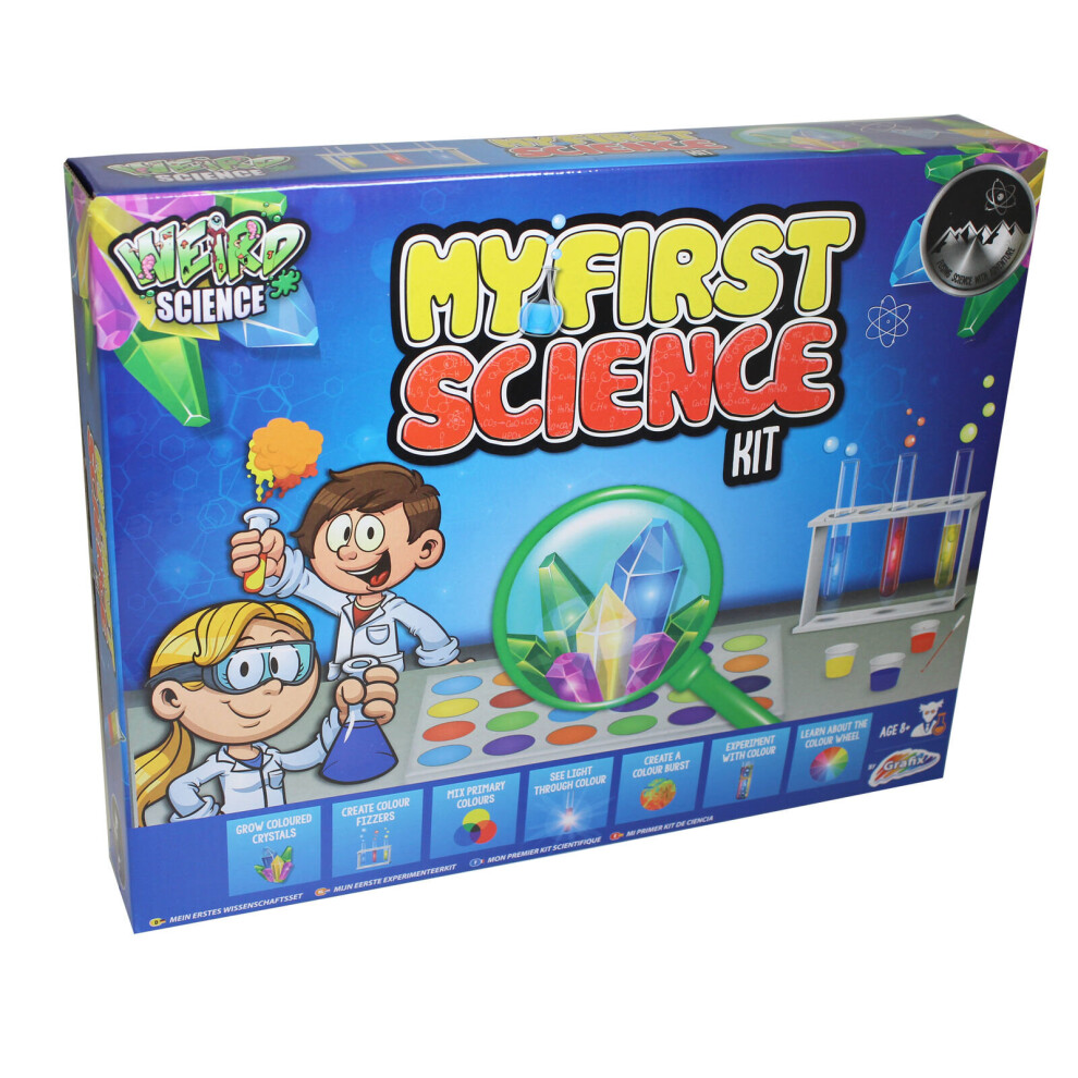 Grafix Weird Science My First Science Kit - Grow Crystals Experiment with Colour Age 8+