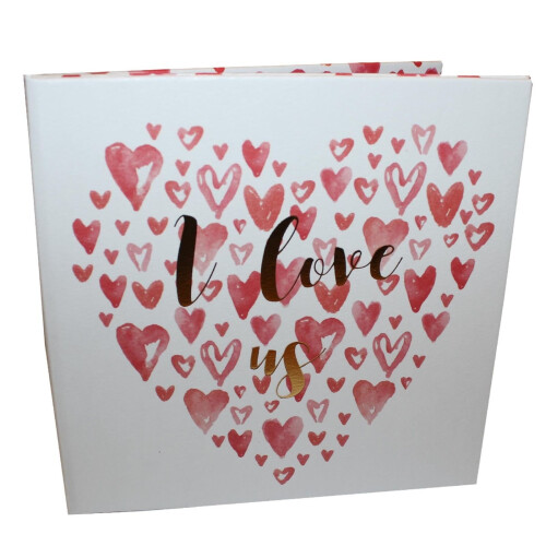 Valentine's Paperwrap Folding Double Frame - I Love Us 1