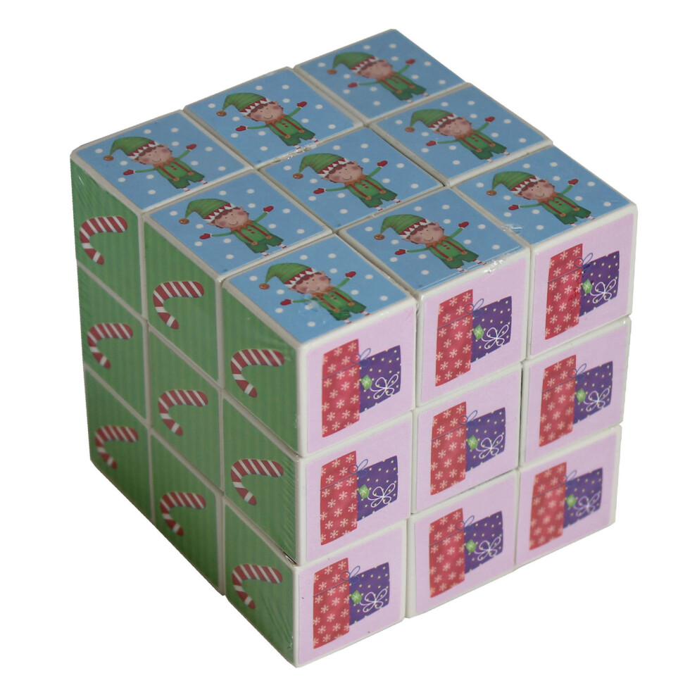 Christmas Puzzle Cube - Novelty Stocking Filler Gift