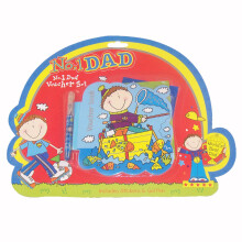 Fathers Day Fun No. 1 Dad Novelty Voucher Book with Stickers and Pen